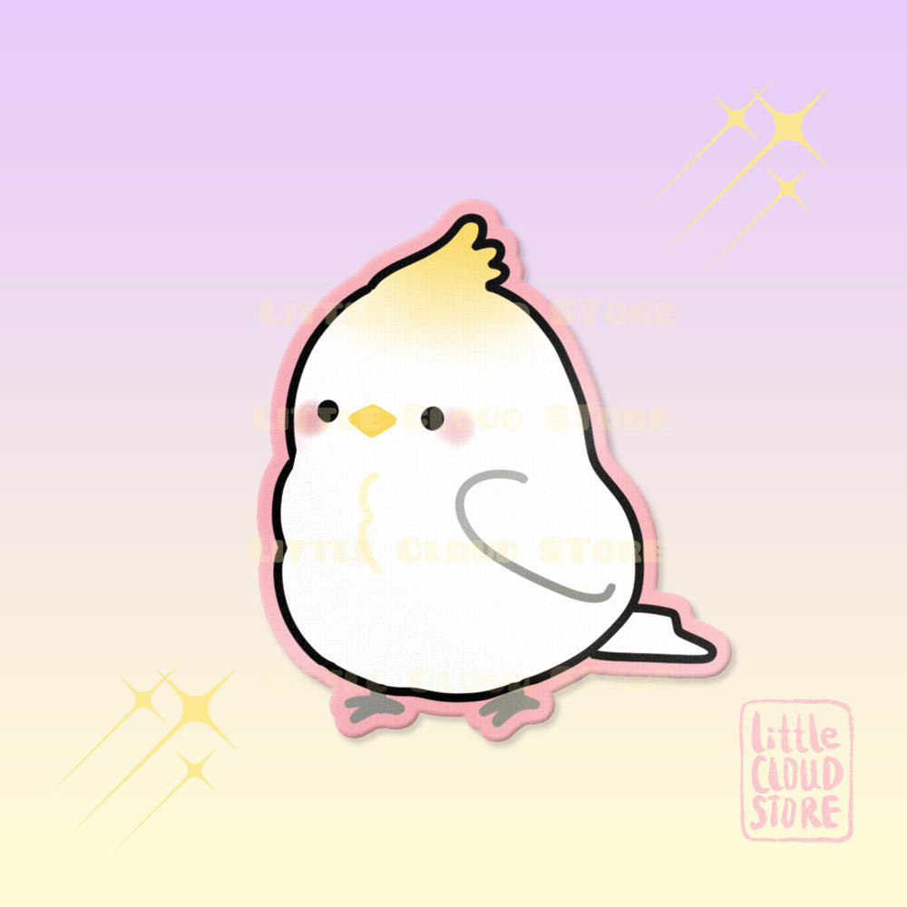 Yellow Parrot Vinyl Sticker