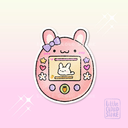 Tokki Bunny Tamagotchi Vinyl Sticker