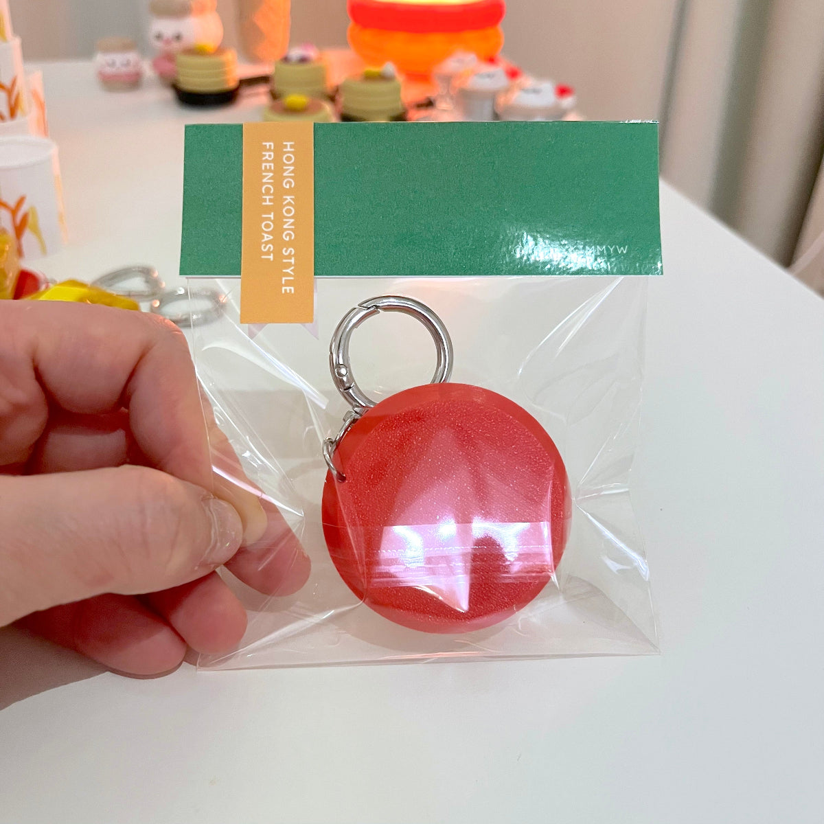 Hong Kong Style French Toast Clicker Keychain