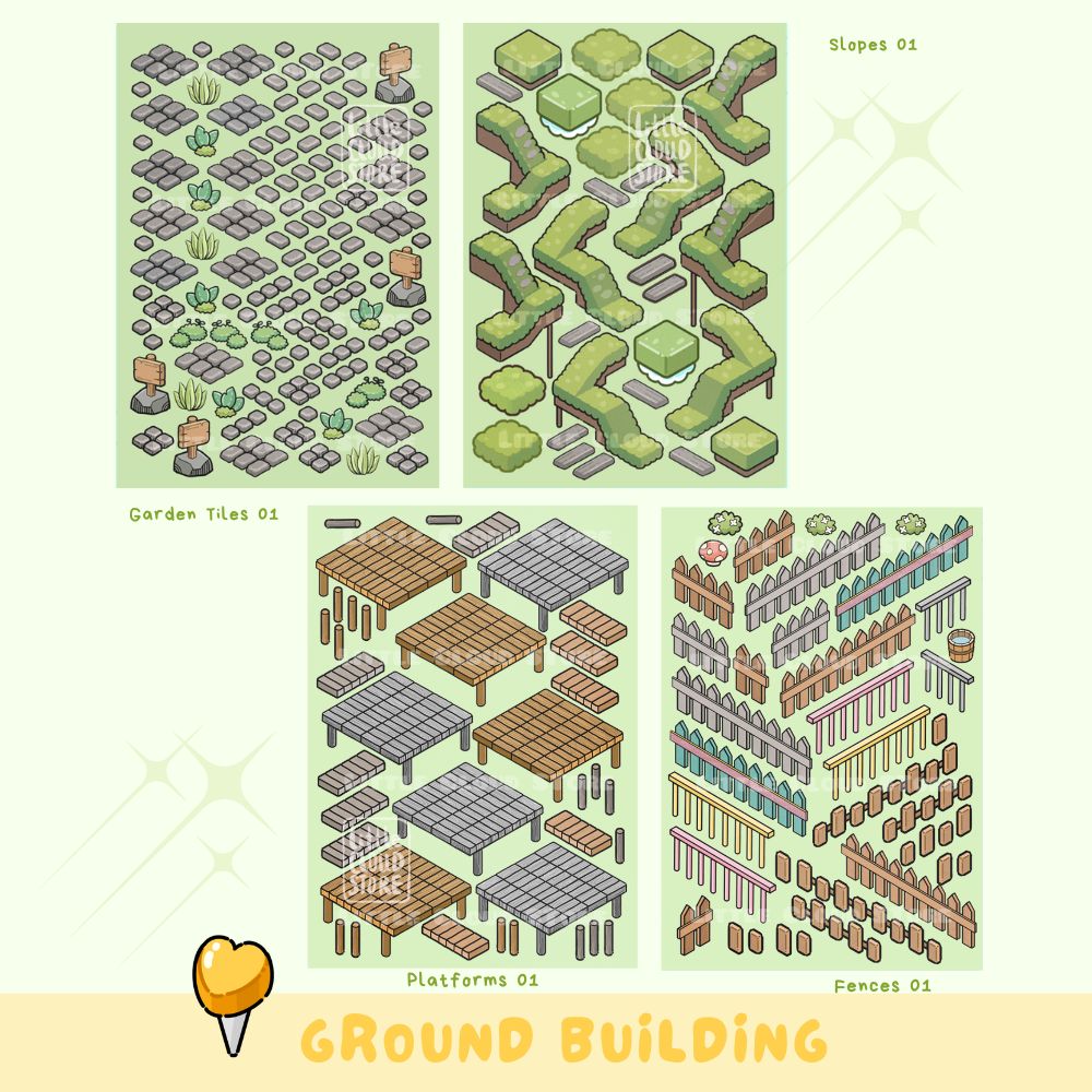 Ground Building Stickers