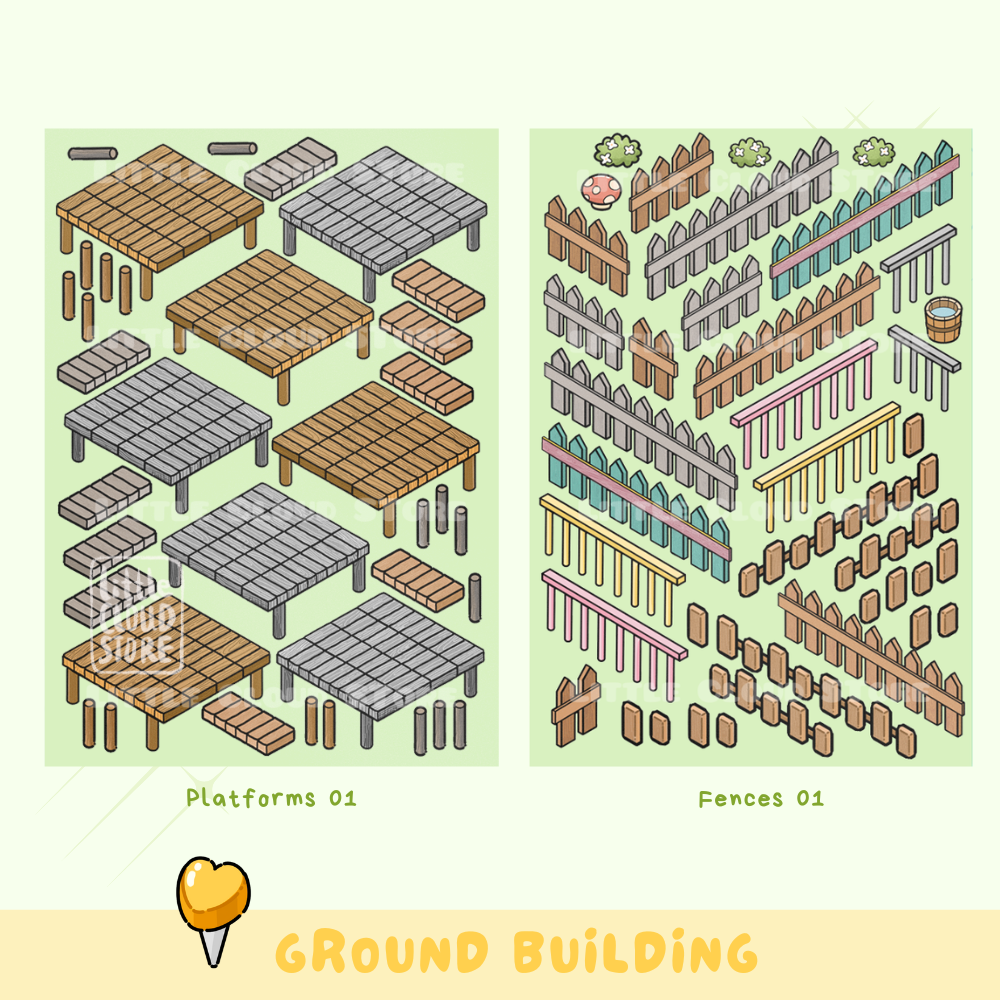 Ground Building Stickers