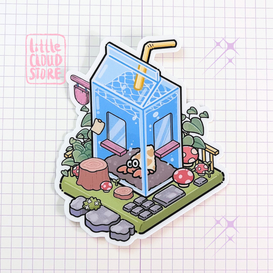 Hermit Crab House Vinyl Sticker