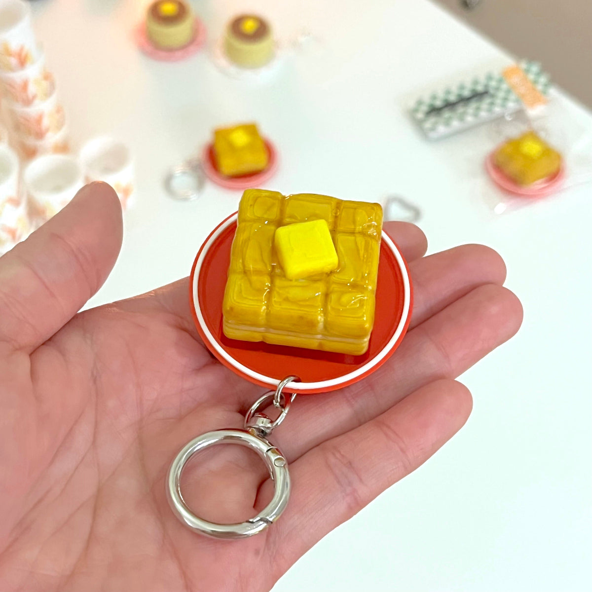 Hong Kong Style French Toast Clicker Keychain