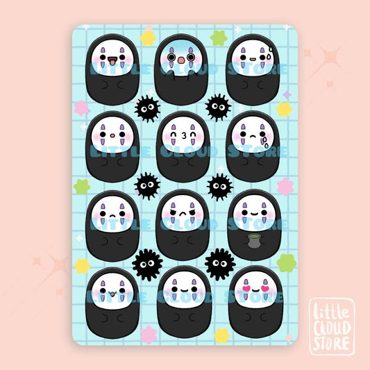 No Face Man Emoji Stickers