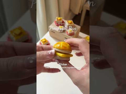 Pineapple Bun w/ Butter Clicker Keychain