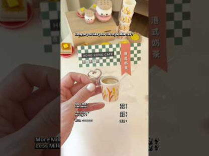 Hong Kong Style Milk Tea Clicker Keychain