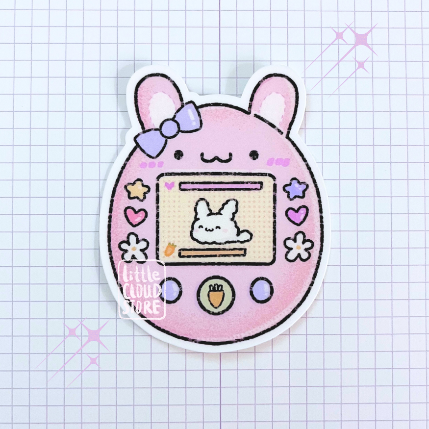 Tokki Bunny Tamagotchi Vinyl Sticker